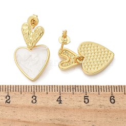 Латунные болтающиеся серьги&nbsp;EJEW-F359-12G-02