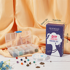 Kit de fabrication de bracelets extensibles de style chakra à faire soi-même&nbsp;DIY-SC0013-99