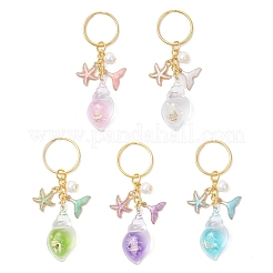 5 шт. светящиеся прозрачные акриловые брелоки&nbsp;KEYC-JKC01357