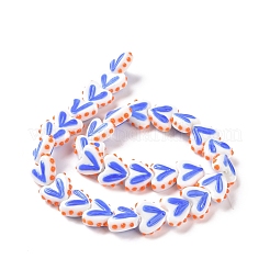 Сердце ручной работы лэмпворк бусы нити&nbsp;LAMP-G150-01A