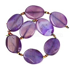 Brins de perles d'agate à bandes naturelles&nbsp;G-P605-L02-05