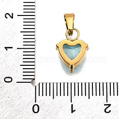 Подвески из нержавеющей стали 304 с микропаве из кубического циркония&nbsp;STAS-B086-13G-03