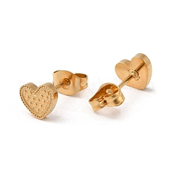 Серьги-гвоздики из нержавеющей стали 304 с ионным покрытием (IP)&nbsp;EJEW-Q783-01G