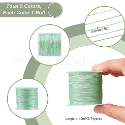 5 рулон 5 цветов 6-слойная полиэфирная нить&nbsp;OCOR-PH0002-10