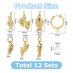 Kits de fabrication de boucles d'oreilles bricolage&nbsp;DIY-HS0002-42