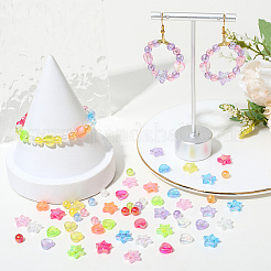 880шт 24 цвета прозрачные акриловые бусины&nbsp;MACR-PA0001-41