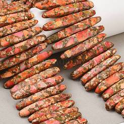 Синтетические градуированные бусины из императорской яшмы&nbsp;G-L647-C01-01A