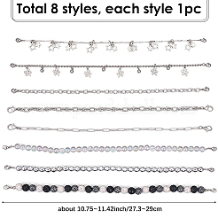 8 шт. 8 стиля акриловых бусин&nbsp;HJEW-SC0002-45