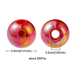 Непрозрачные акриловые бусины&nbsp;MACR-YW0002-18B