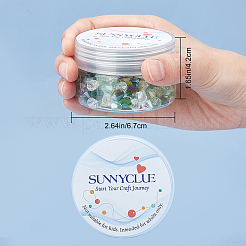 Kit fai da te per realizzare braccialetti elastici con perline placcate in colori AB&nbsp;DIY-SC0001-38