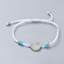 Регулируемые нейлоновые нити плетеные браслеты из бисера&nbsp;X-BJEW-JB04440