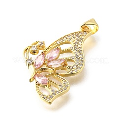 Латунные микро проложить кубического циркония подвески&nbsp;KK-Q066-23G