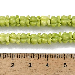 Stränge aus synthetischen geschnitzten Korallenperlen&nbsp;BSHE-P034-03A