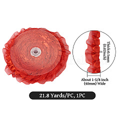 1 шт. двухслойных плиссированных атласных лент из органзы&nbsp;ORIB-TA0001-06F