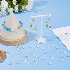 336 шт. Гальванические стеклянные бусины&nbsp;EGLA-WH0007-01A