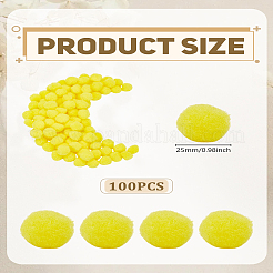 100шт поделки кукла ремесло Pom Pom Pom Pom пряжи шарики&nbsp;DIY-LP0005-40A