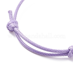 Bracciale in cordoncino di ametista naturale con perline&nbsp;BJEW-JB07686-05