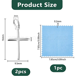 2 шт. 925 подвески из стерлингового серебра&nbsp;STER-DC0001-90