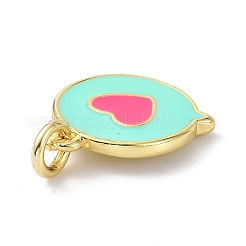 Кулон из экологически чистой латуни с эмалью&nbsp;KK-C220-04G