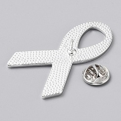 Октябрь рак груди розовая лента осведомленности эмалевые значки&nbsp;JEWB-WH0010-63P-02