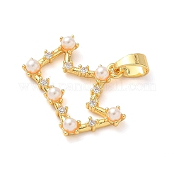 Латунные микро проложить кубического циркония подвески&nbsp;KK-D502-24G