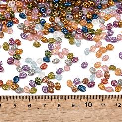 Стеклянные бусины цвета металлик&nbsp;EGLA-K064-05