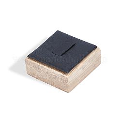 Présentoirs à anneaux simples carrés en bois de bambou&nbsp;RDIS-WH20001-03A