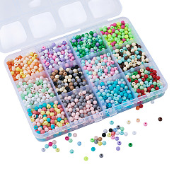 72 г 12 цвета непрозрачные акриловые бусины&nbsp;OACR-TA0003-91