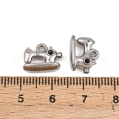 Breloque en acier inoxydable 304 ornée de strass&nbsp;STAS-B167-16P