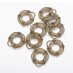 Pendente in lega stile tibetano&nbsp;TIBEP-0803-AB-LF