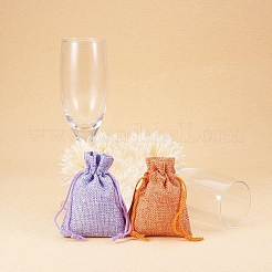 Pochettes en toile de jute&nbsp;ABAG-PH0002-05-9x7cm