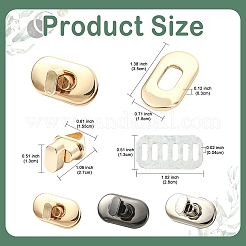 10 комплект застежек-замков из сплава&nbsp;FIND-YW0011-21KCG