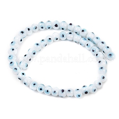 Handgemachte Glasperlen bösen Blick Stränge&nbsp;LAMP-Z021-01A