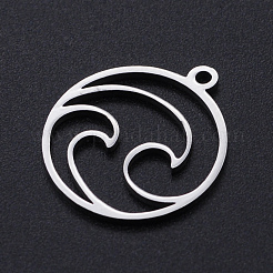 Pendentifs découpés au laser en acier inoxydable 201 anti-ternissement&nbsp;STAS-S105-T966-1