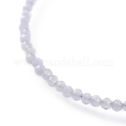 Pulseras de cuentas de ágata azul claro natural&nbsp;BJEW-JB04555-03