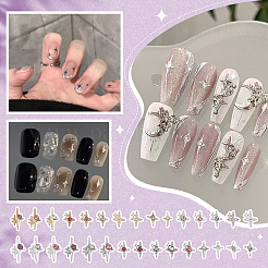 60 шт. 30 стиля звездчатых сплавов со стразами-кабошонами&nbsp;DIY-PH0029-08