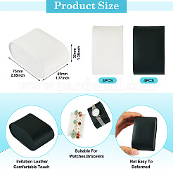 8 шт. двухцветные подушки для часов из искусственной кожи&nbsp;ODIS-TA0001-05