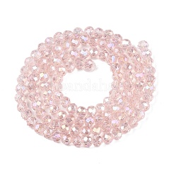 Стеклянные бусины с гальваническим покрытием &nbsp;EGLA-A034-T6mm-B12