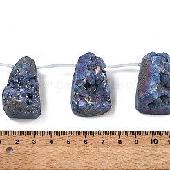 Galvaniques Druzy naturelle perles en agate brins&nbsp;G-N0259-07