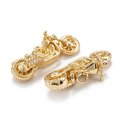 Латунные микропаве прозрачные подвески с фианитом&nbsp;ZIRC-P086-29G