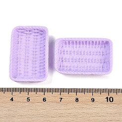 Cabochon in resina a forma di cestino in rattan&nbsp;RESI-Q014-07D