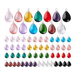 78pcs 13 Farben handgemachte Bunte Malerei-Anhänger&nbsp;PALLOY-PH01789
