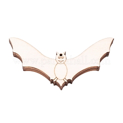 Forme de chauve-souris halloween découpes en bois vierges ornements&nbsp;WOOD-L010-05