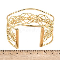 Преувеличенные браслеты-манжеты из нержавеющей стали 304 для женщин&nbsp;BJEW-P363-02G