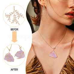 8 шт. латунные подвески в виде листьев&nbsp;KK-CA0002-79