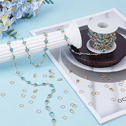 DIY-Sets zur Herstellung von Messing-Strassschmuck&nbsp;DIY-OC0014-15C