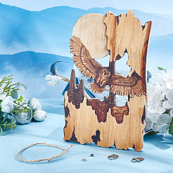 Ornements suspendus d'animaux en bois&nbsp;HJEW-WH0053-08D