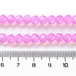 Запекание окрашенные прозрачные стеклянные бусины нити&nbsp;DGLA-A034-J6MM-D05