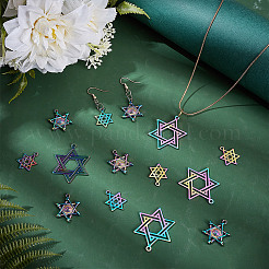 18 шт. подвески из сплава и нержавеющей стали 304 в двух стилях&nbsp;DIY-AR0004-53