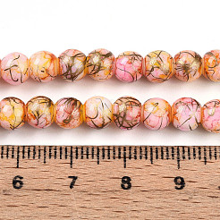 Cuentas de vidrio de hornear pintada&nbsp;X-DGLA-N003-6mm-B02